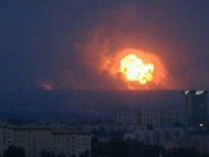 Взрыв на 102-м арсенале в Удмуртии. Вид из Ижевска, в 32 км от эпицентра.