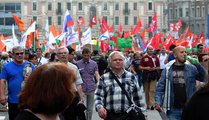 Участники «Марша миллионов» завершают шествие на проспекте им. Сахарова