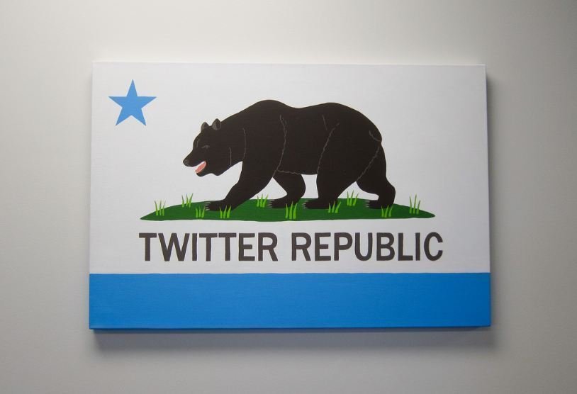 Постер в офисе Твиттера в Сан-Франциско