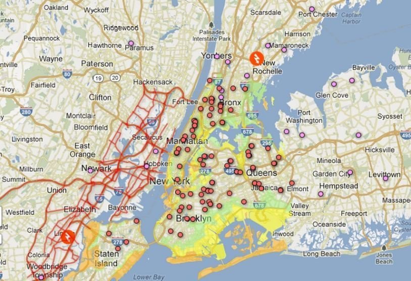 Кризисная карта Нью-Йорка