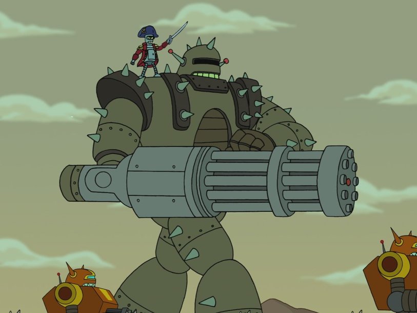 Армия роботов во главе с полководцем Бендером из сериала «Футурама»