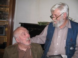 Николай Поболь и Андрей Битов. Фото З. Палвановой