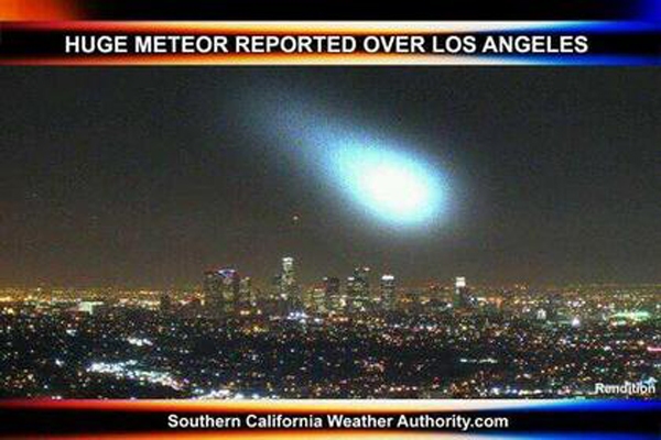 Метеорит над Лос-Анджелесом
