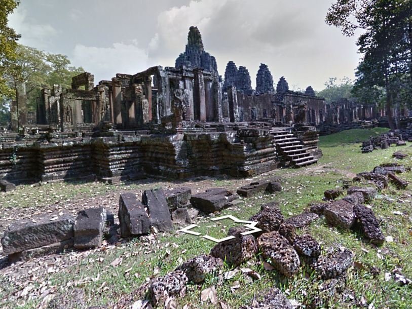 Ангкор-Тхом на Google Street View