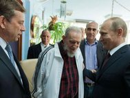 Владимир Путин и Фидель Кастро. 2014