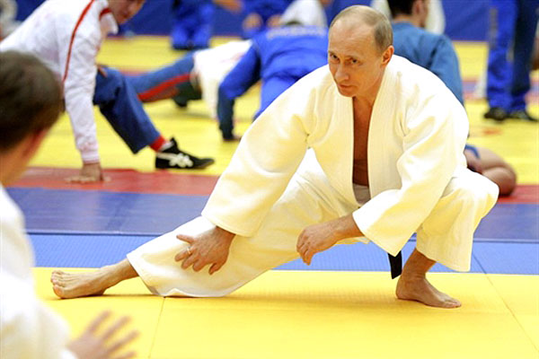 Владимир Путин на татами