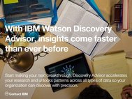 Скриншот с сайта IBM Watson Discovery Advisor