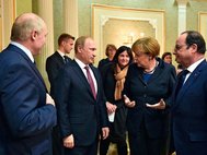 Александр Лукашенко, Владимир Путин, Ангела Меркель, Франсуа Олланд