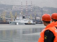 Китайские военные корабли в Новороссийске