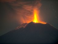 Вулкан Колима в Мексике