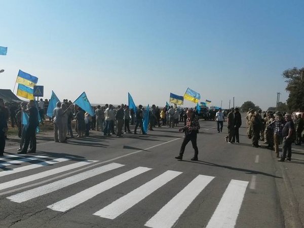 Блокада дорог в Крыму