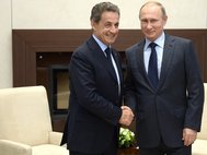 Владимир Путин и Николя Саркози