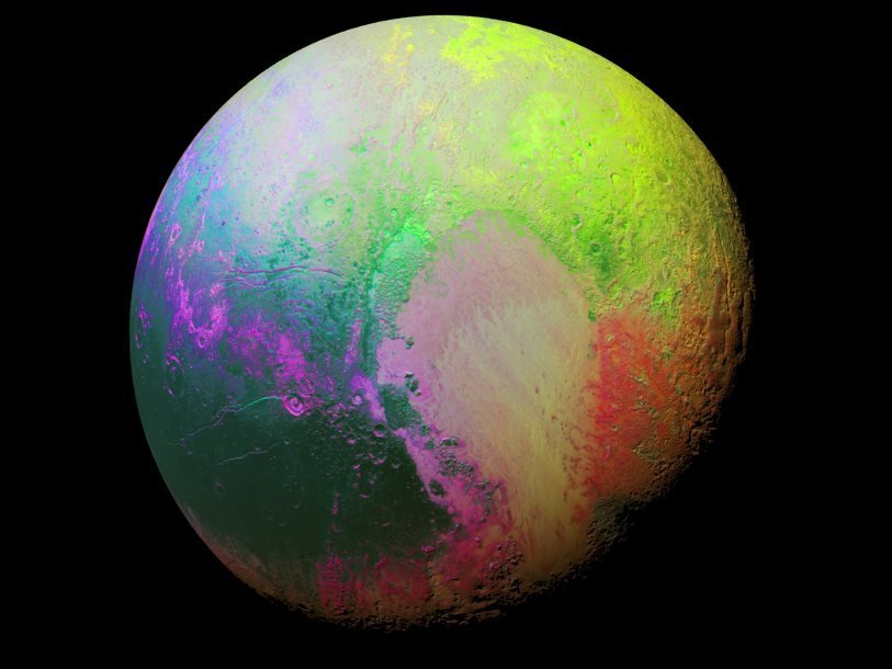 Психоделический снимок Плутона