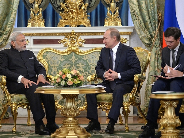 Встреча Владимира Путина с премьер-министром Индии Нарендрой Моди