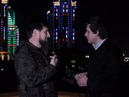Рамзан Кадыров дает интервью НТВ. Фото из Инстаграмма Кадырова