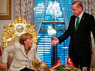 Канцлер Германии Анжела Меркель и президент Турции Реджеп Эрдоган.
