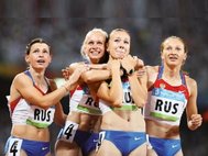 Российские бегуньи на Олимпиаде в Пекине