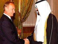 Президент РФ В.Путин и король Саудовской Аравии Салман ибн Абдул-Азиз Аль Сауд