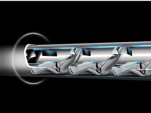 Вакуумный поезд «Hyperloop Technologies».