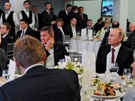 Майкл Флинн и Владимир Путин на приеме.