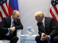 Владимир Путин и Дональд Трамп на саммите G20