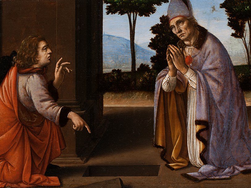 Чудо святого Доната Аррецийского. Фрагмент картины