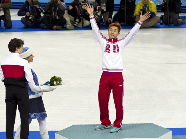 Виктор Ан на Олимпиаде в Сочи 2014 