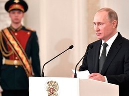 В.Путин на церемонии вручения наград в Кремле