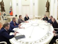 Встреча Владимира Путина с соперниками на выборах