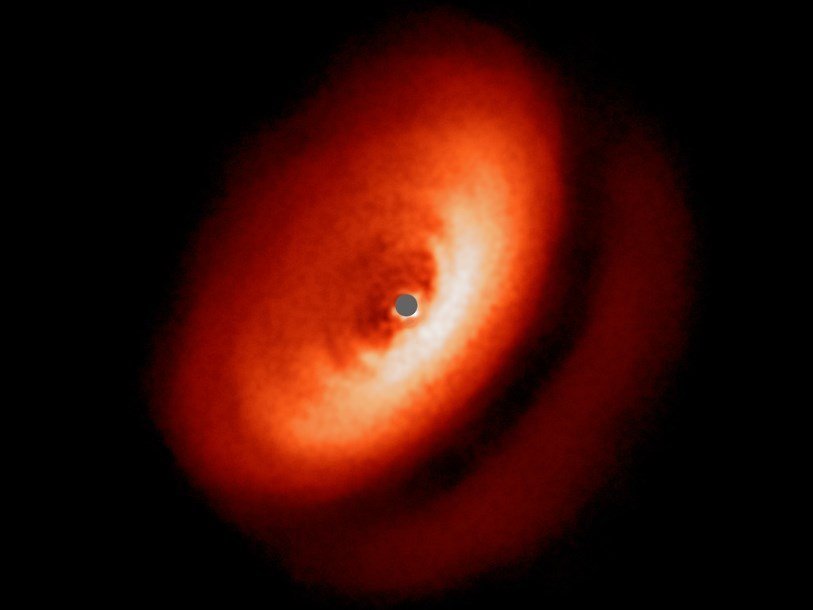 Пылевой диск вокруг звезды IM Lupi