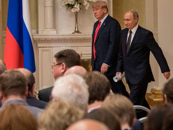 Д.Трамп и В.Путин в Хельсинки