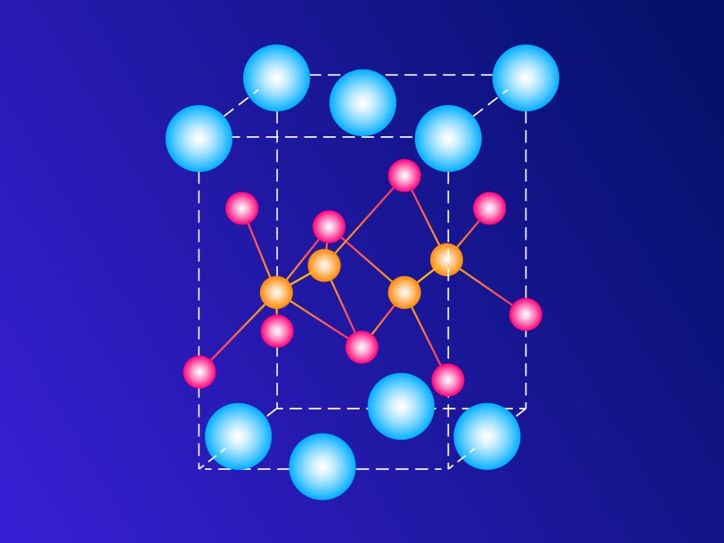 Структура кристаллической решётки исследованного соединения