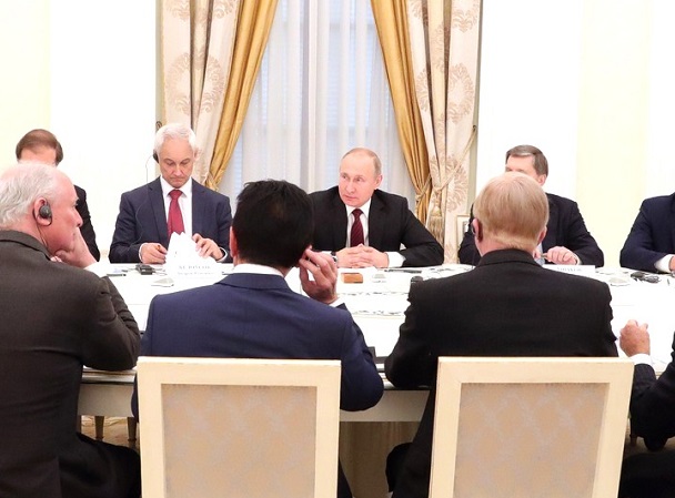 В.Путин на встрече с представителями британских деловых кругов