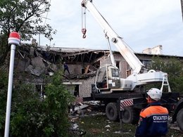Обрушение дома после взрыва газа в Ростовской области