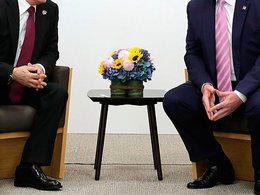 Встреча В.Путина (слева) и Д.Трампа (справа) на саммите G20