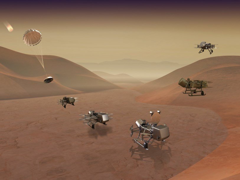 Посадка Dragonfly на Титан