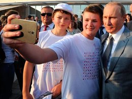 В.Путин с детьми