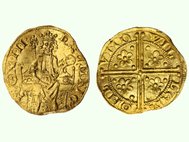 Золотой пенни XIII века, отчеканенный английским королем Генрихом III