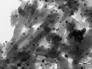 Снимки противомикробного материала, полученные с помощью просвечивающего электронного микроскопа
