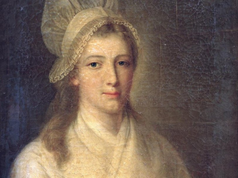 Портрет Шарлотты Корде, написанный Жан-Жаком Хауэром за несколько часов до ее казни